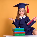 excited-schoolgirl-graduation-outfit-studying-with-textbooks_136403-7200
